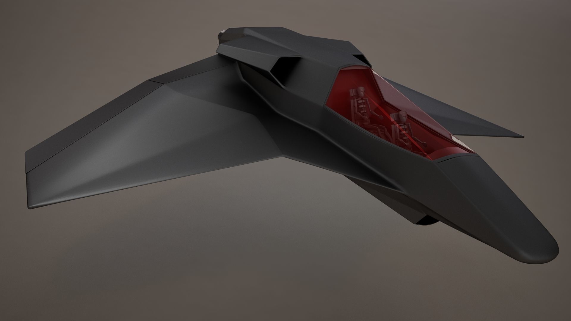 3D HD Spaceship Bomber model 3D model_13