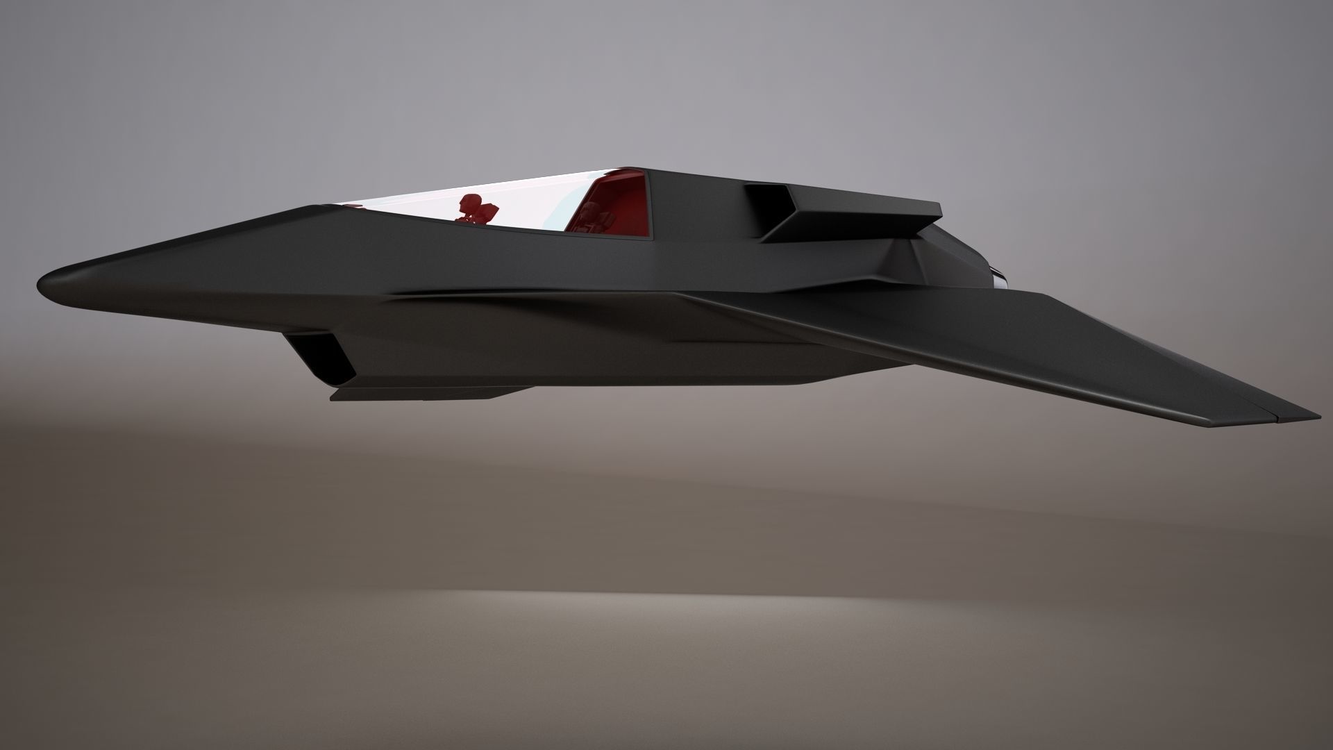 3D HD Spaceship Bomber model 3D model_10