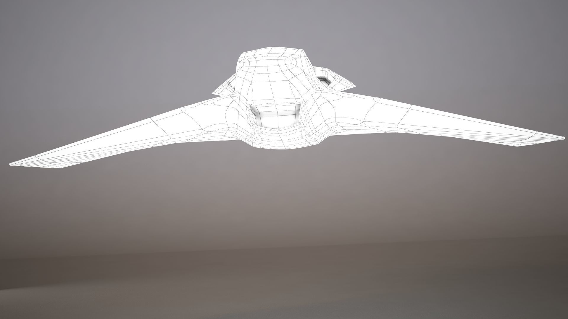 3D HD Spaceship Bomber model 3D model_24