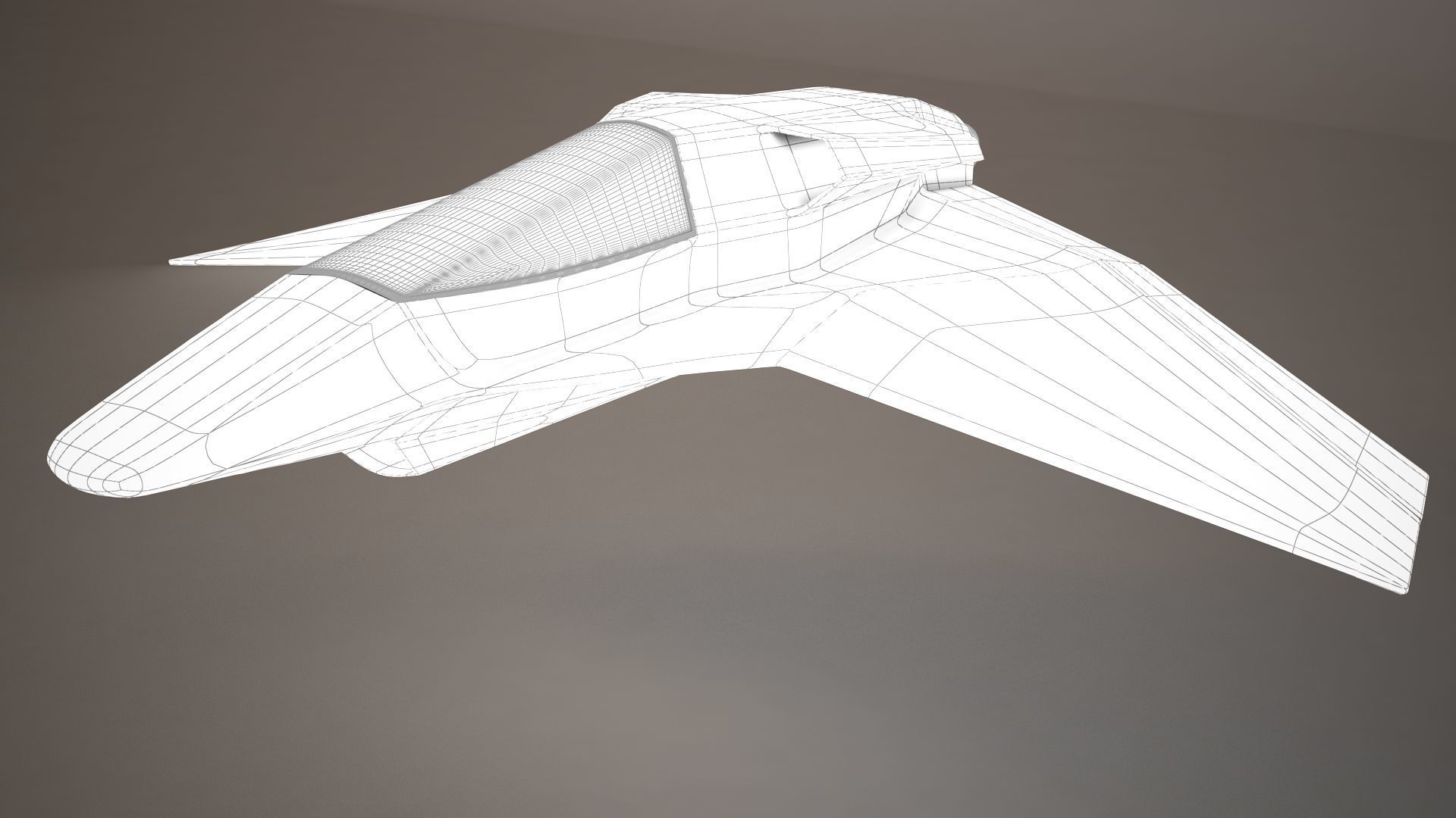 3D HD Spaceship Bomber model 3D model_21
