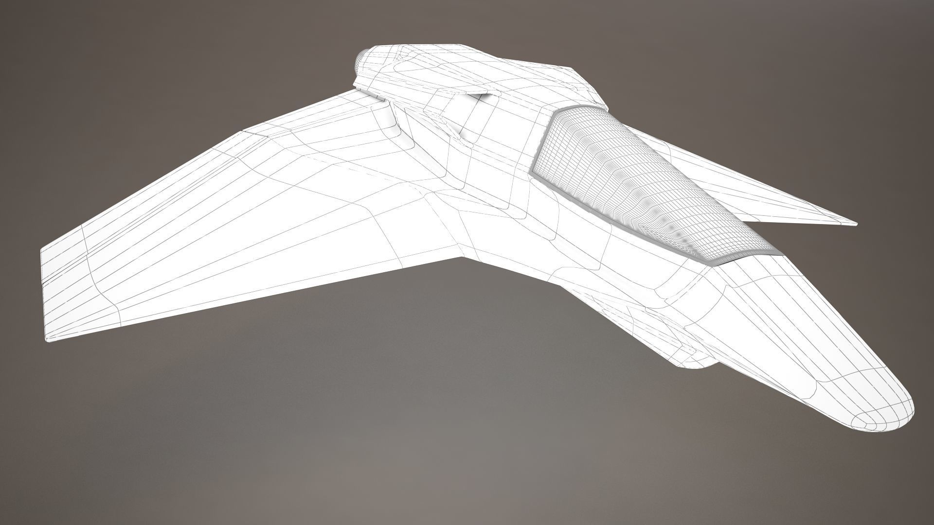 3D HD Spaceship Bomber model 3D model_18