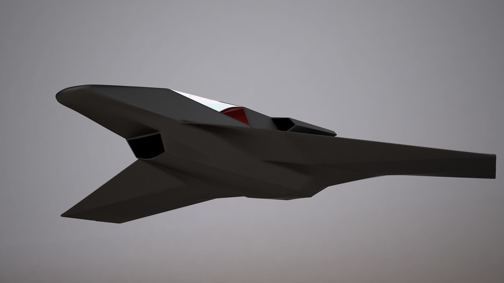 3D HD Spaceship Bomber model 3D model_11