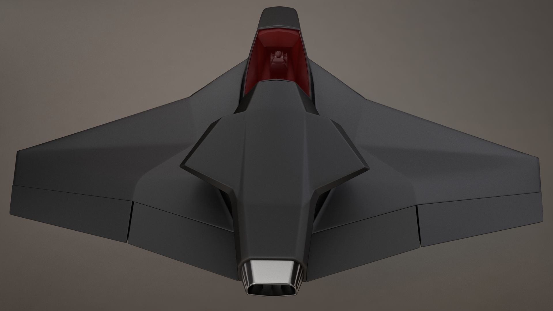 3D HD Spaceship Bomber model 3D model_2