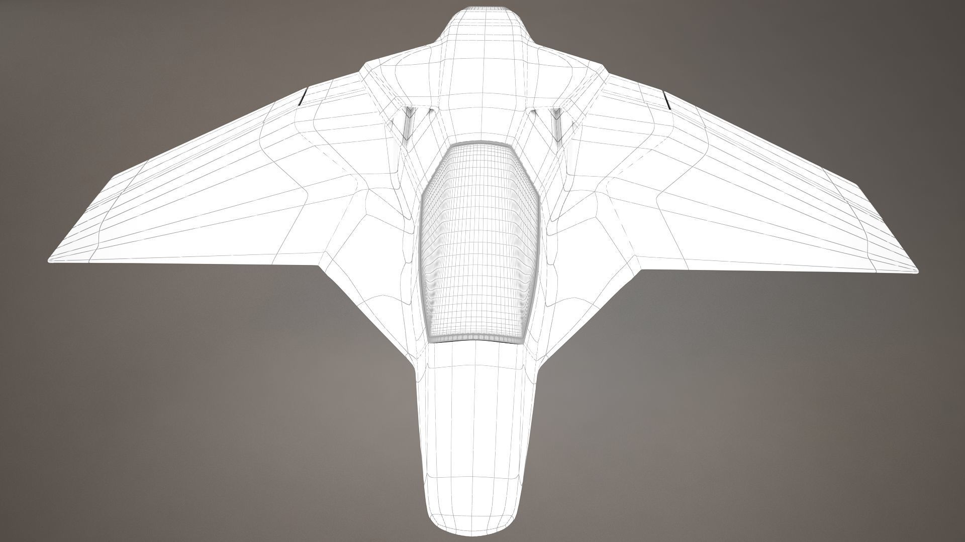 3D HD Spaceship Bomber model 3D model_25