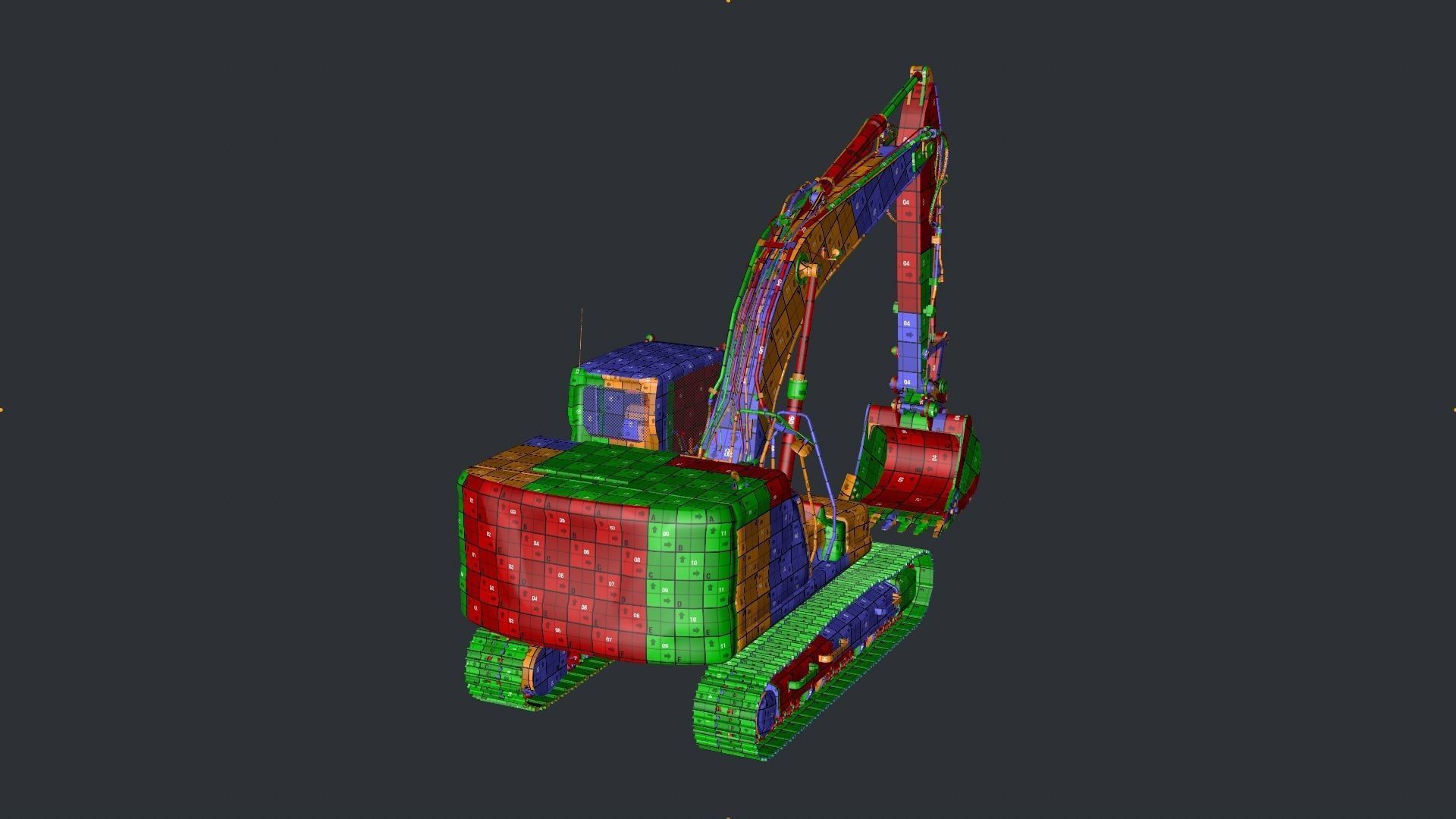 Excavator Rig 3D model_18