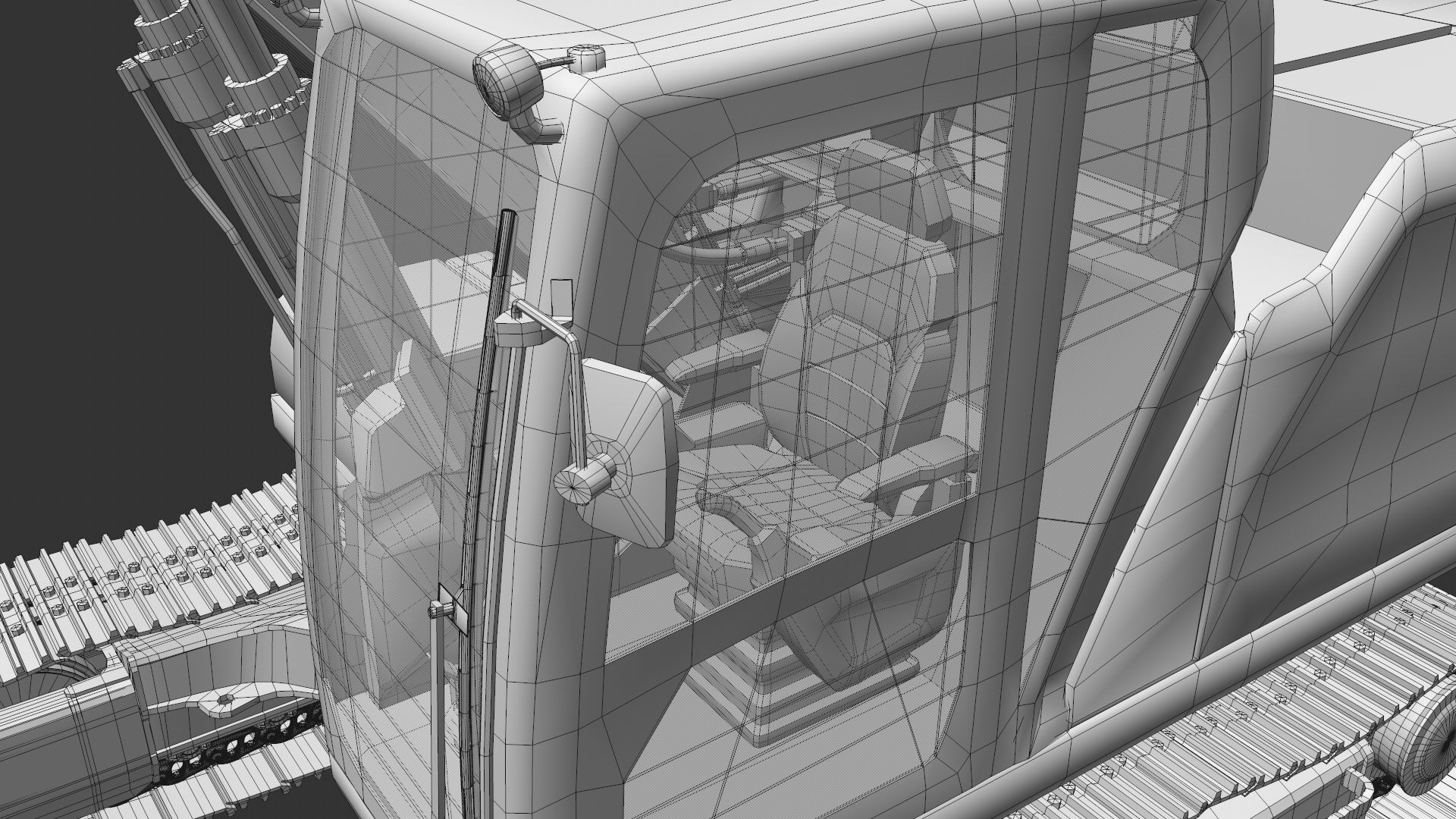 Excavator Rig 3D model_14