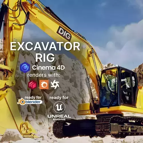 Excavator Rig 3D model