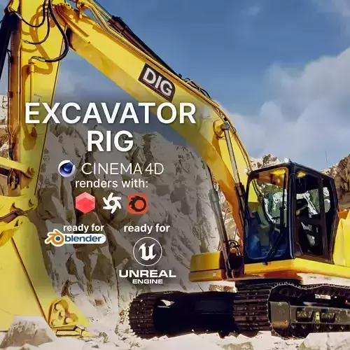 Excavator Rig 3D model