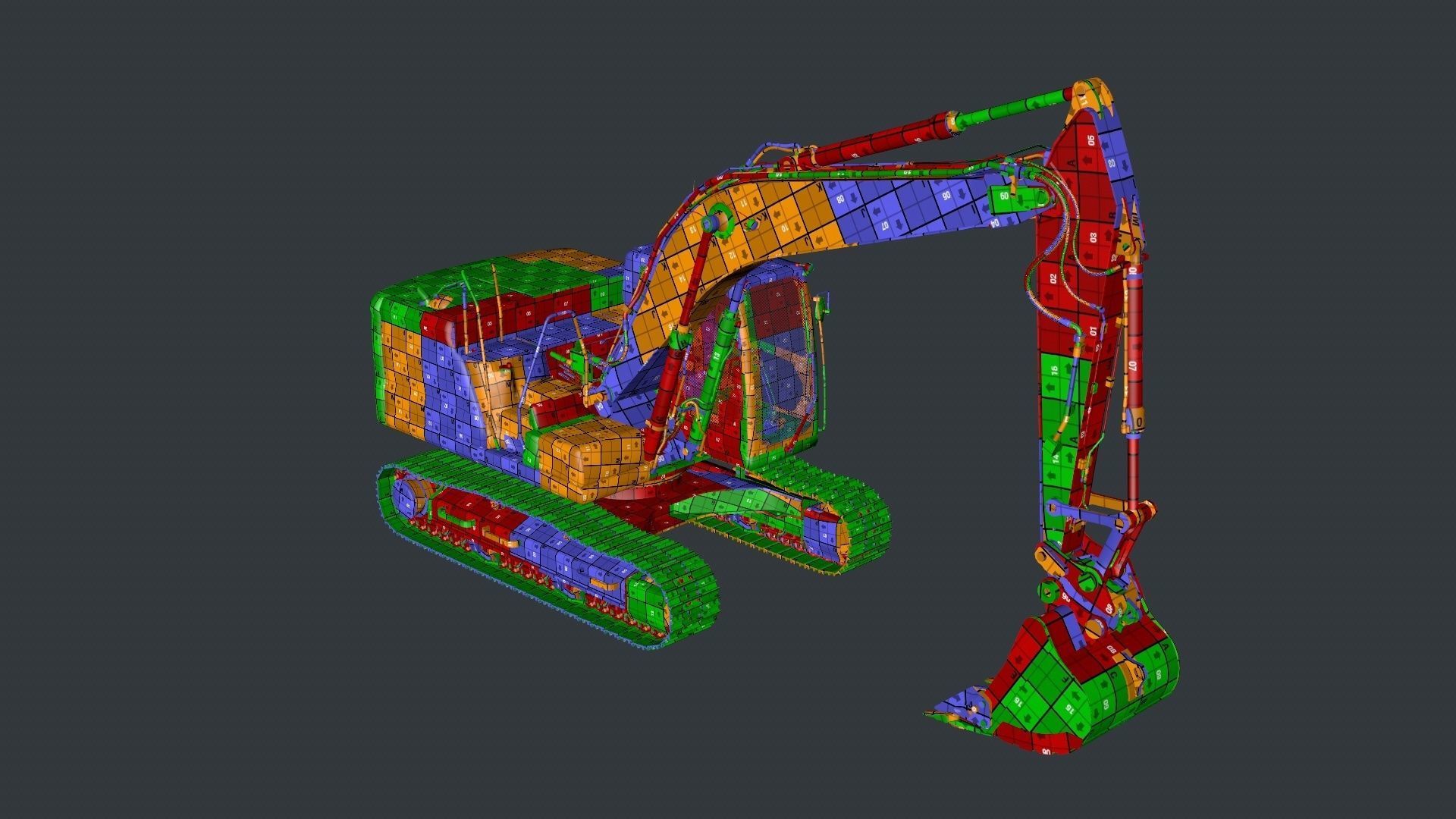 Excavator Rig 3D model_17
