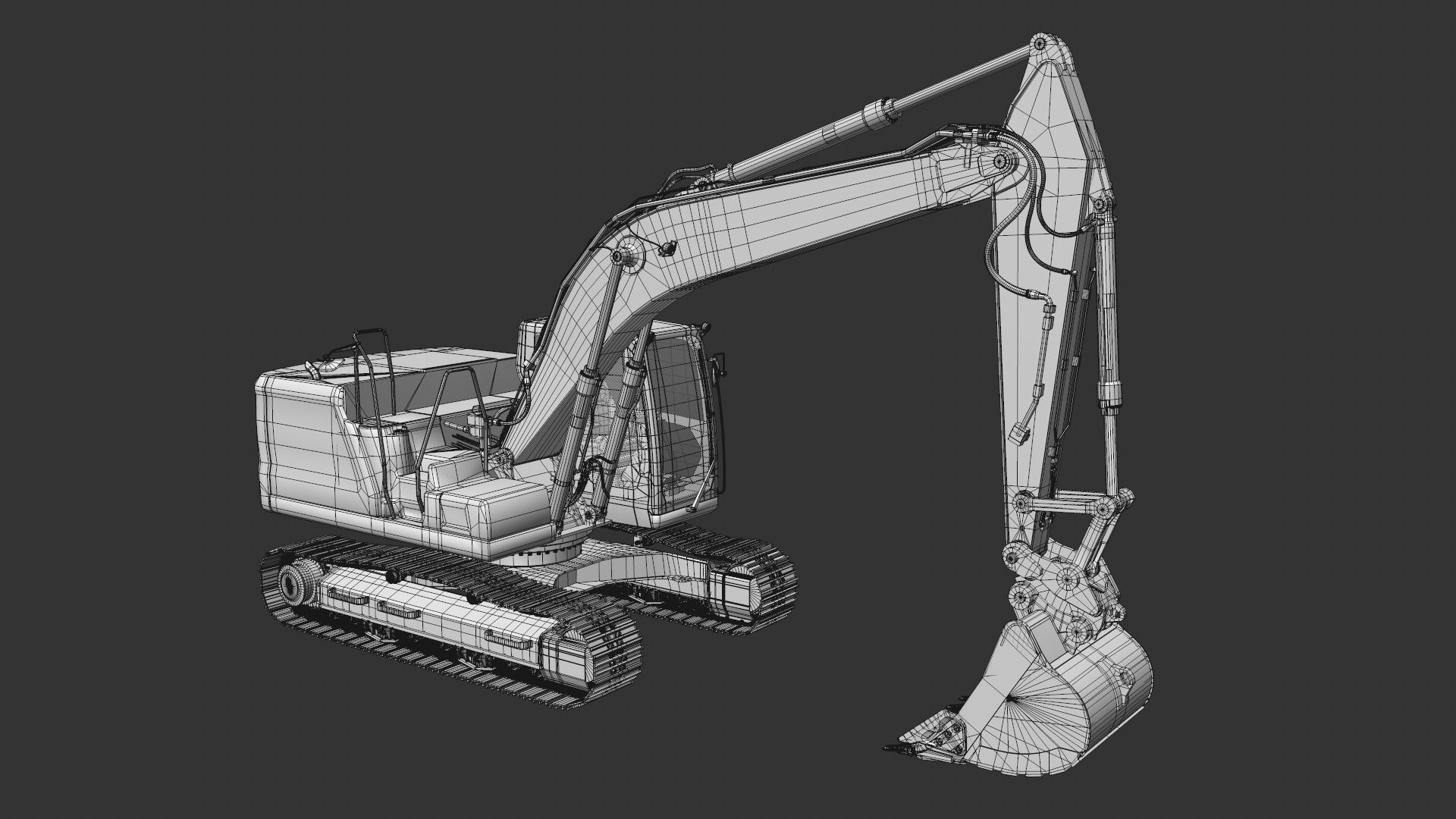 Excavator Rig 3D model_8