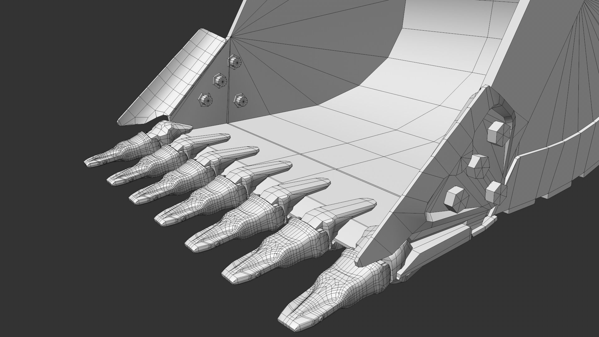 Excavator Rig 3D model_10