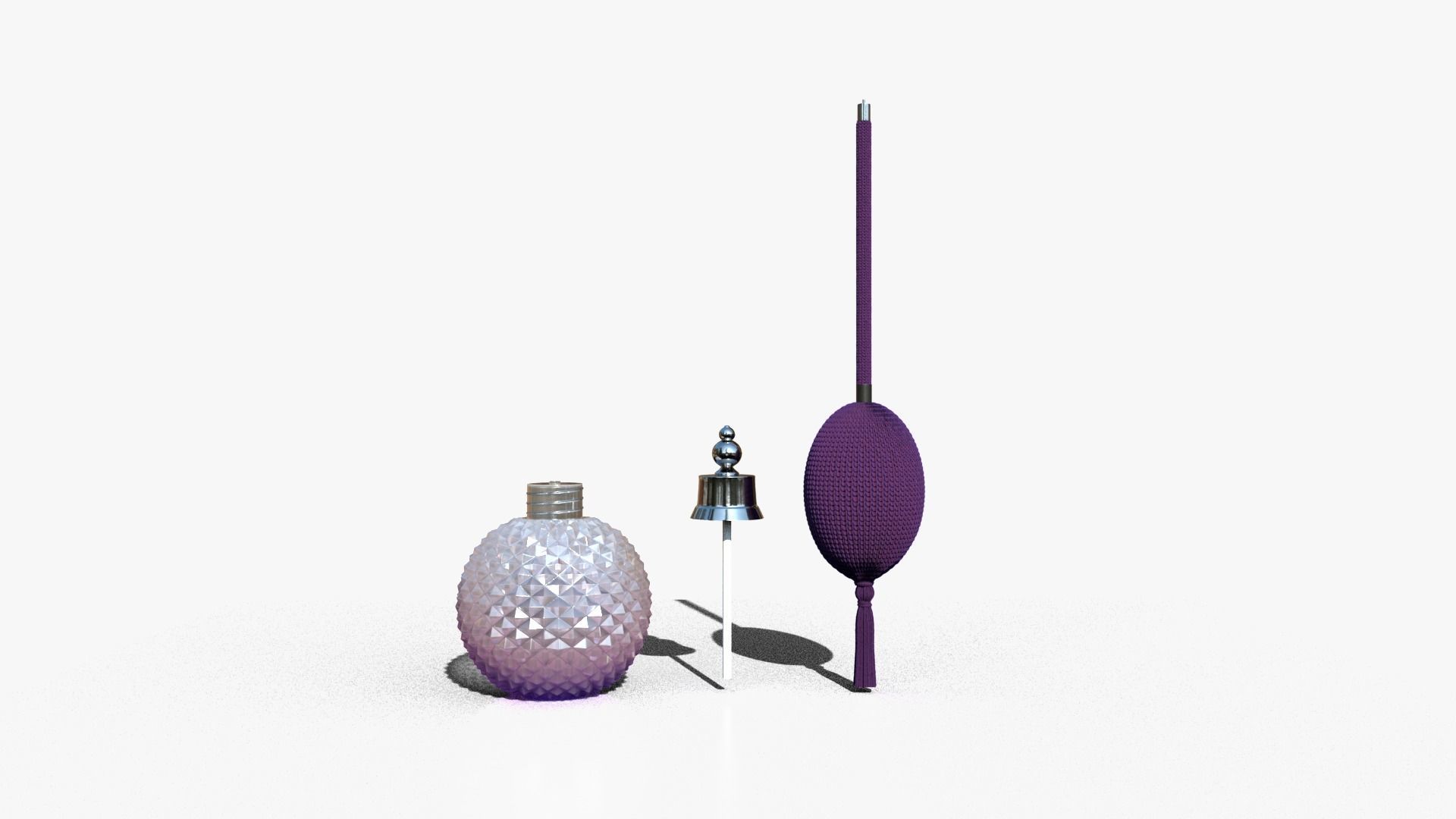 Perfume Balloon Pump Bottle model 3D model_1