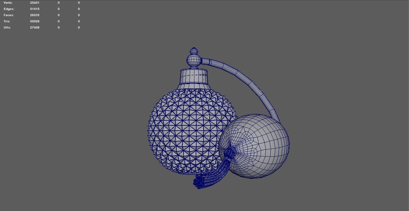 Perfume Balloon Pump Bottle model 3D model_10