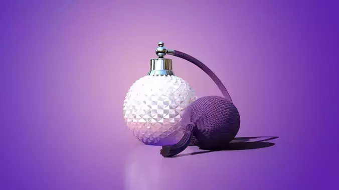 Perfume Balloon Pump Bottle model 3D model