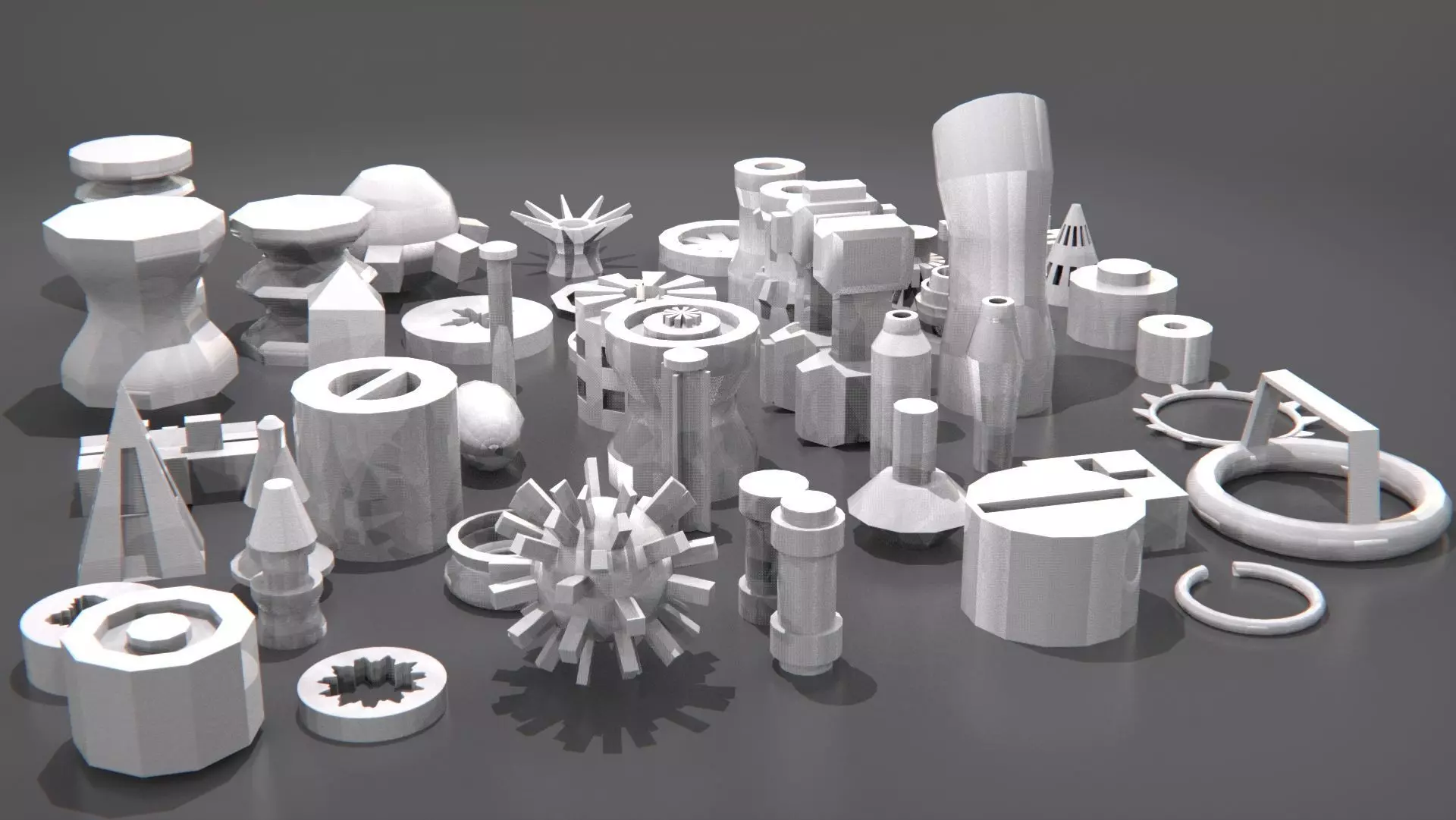 kitbash-small metal parts 3D model_0