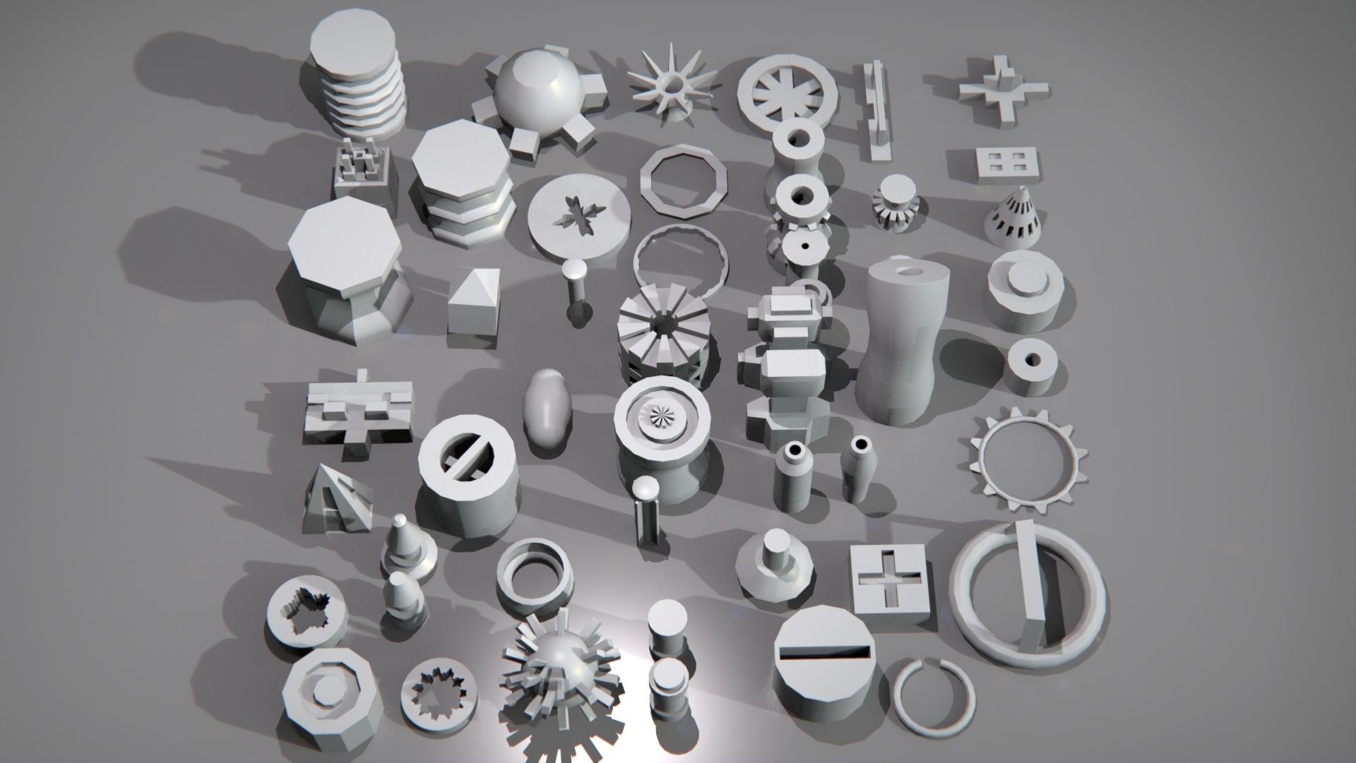 kitbash-small metal parts 3D model_5