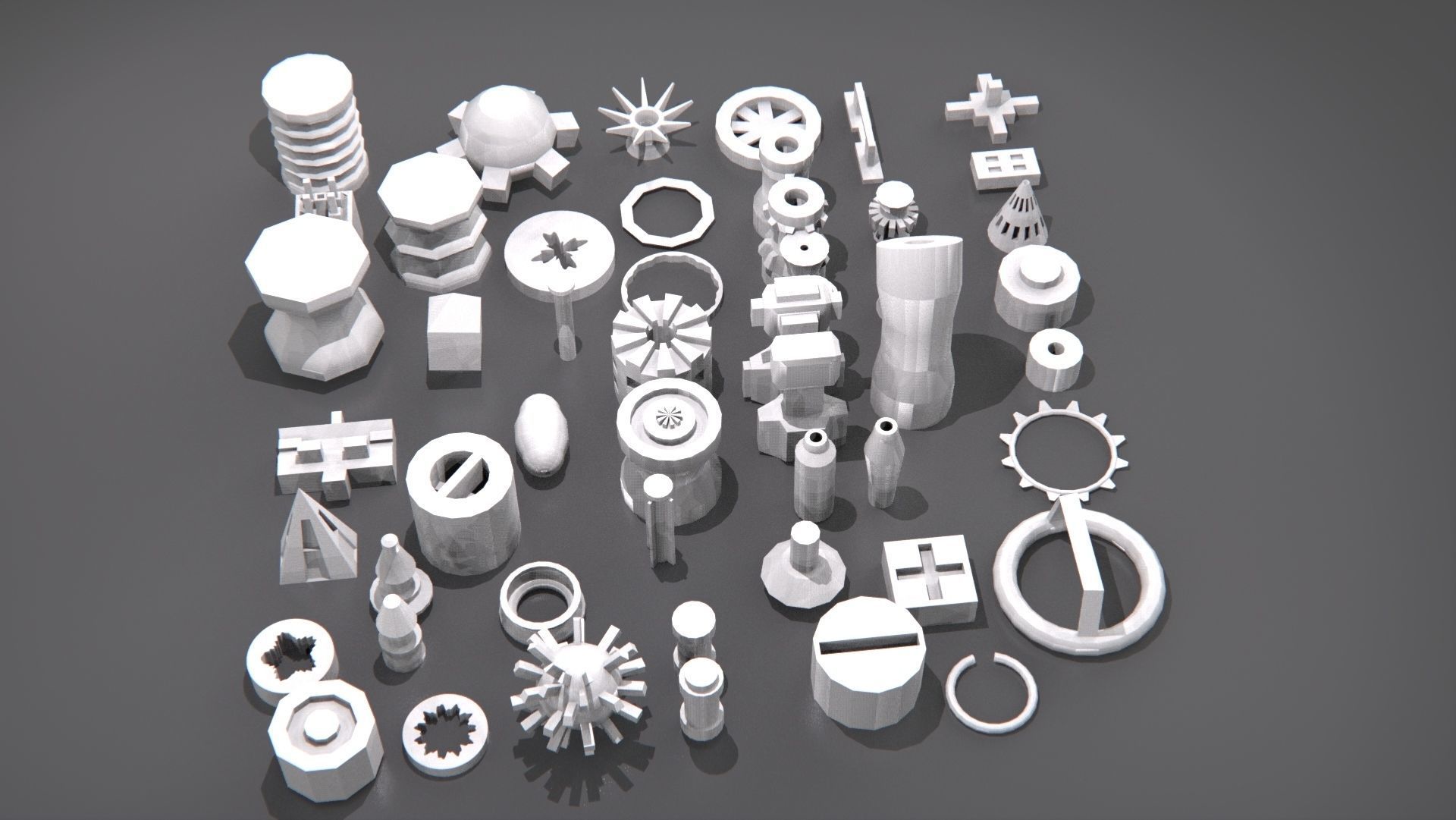 kitbash-small metal parts 3D model_2