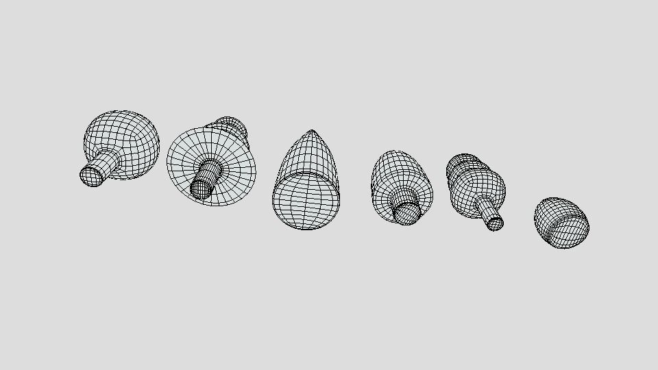 Low Poly Cartoon Tree Toys Low-poly 3D model_16