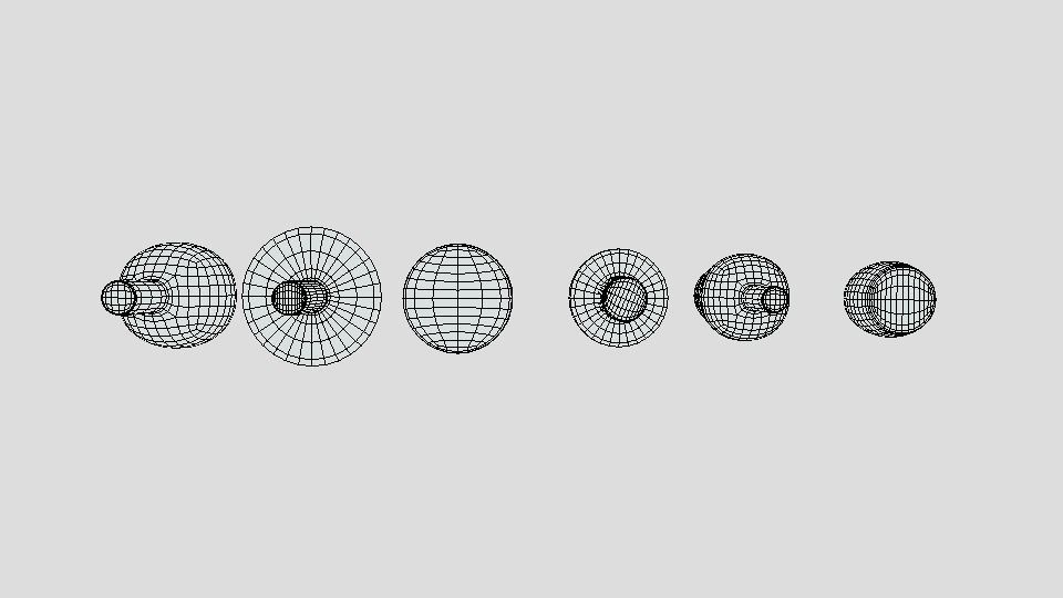 Low Poly Cartoon Tree Toys Low-poly 3D model_17