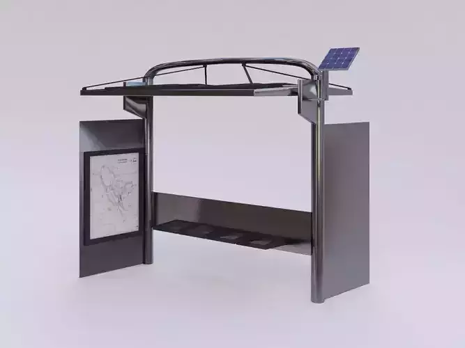 Sustainable Bus stop  3D model