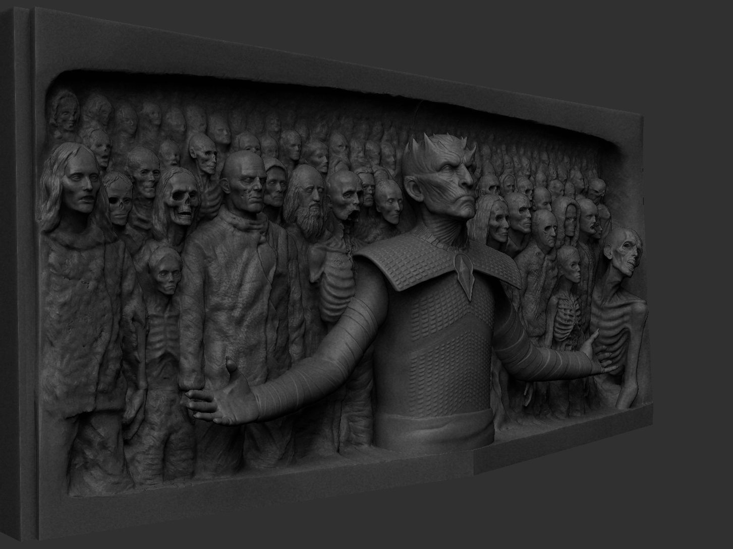 Game of Thrones - Night King - Hardhome Relief 3D print model_9