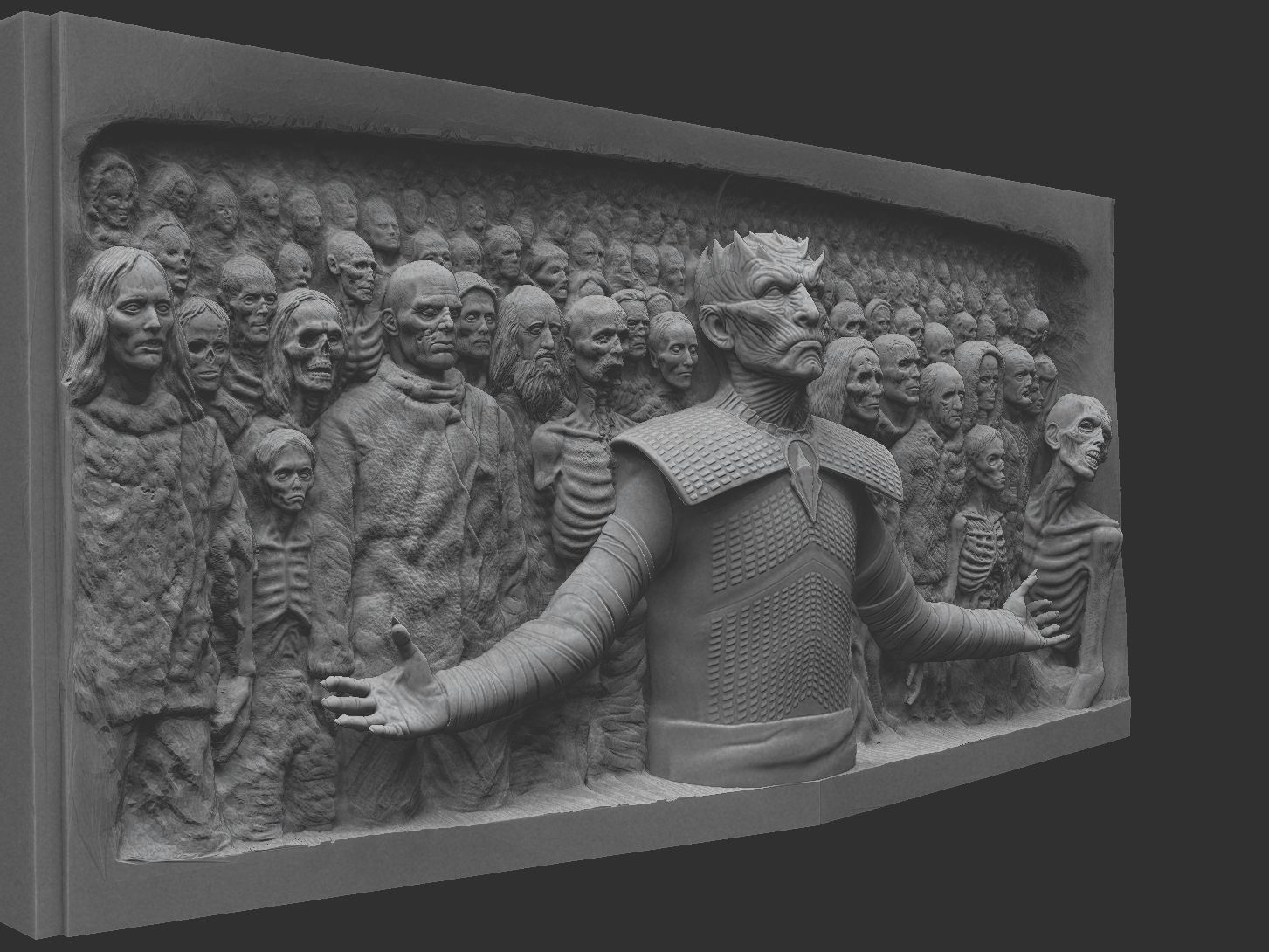 Game of Thrones - Night King - Hardhome Relief 3D print model_5