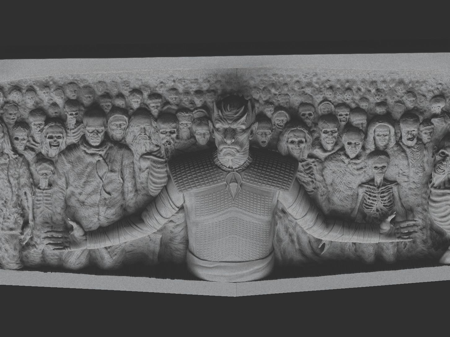 Game of Thrones - Night King - Hardhome Relief 3D print model_4
