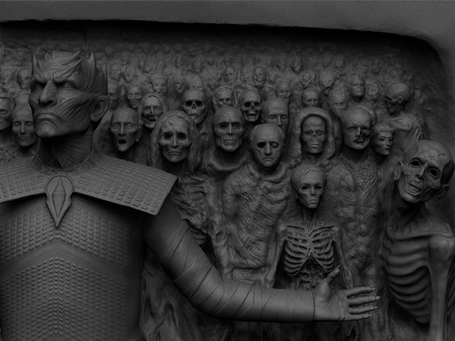 Game of Thrones - Night King - Hardhome Relief 3D print model_8