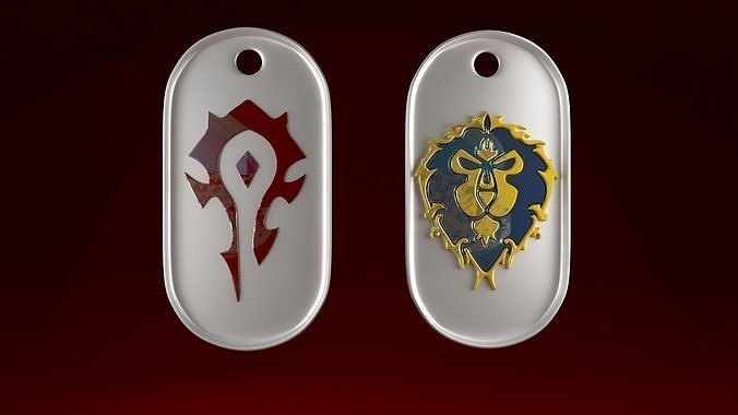World Of Warcraft aliance alliance and  Horde  3D print 3D print model