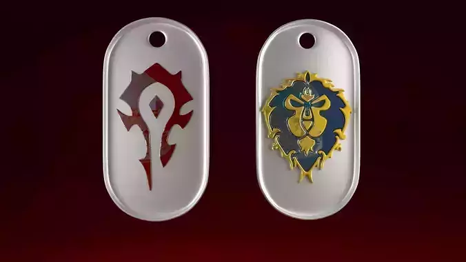 World Of Warcraft aliance alliance and  Horde  3D print 3D print model