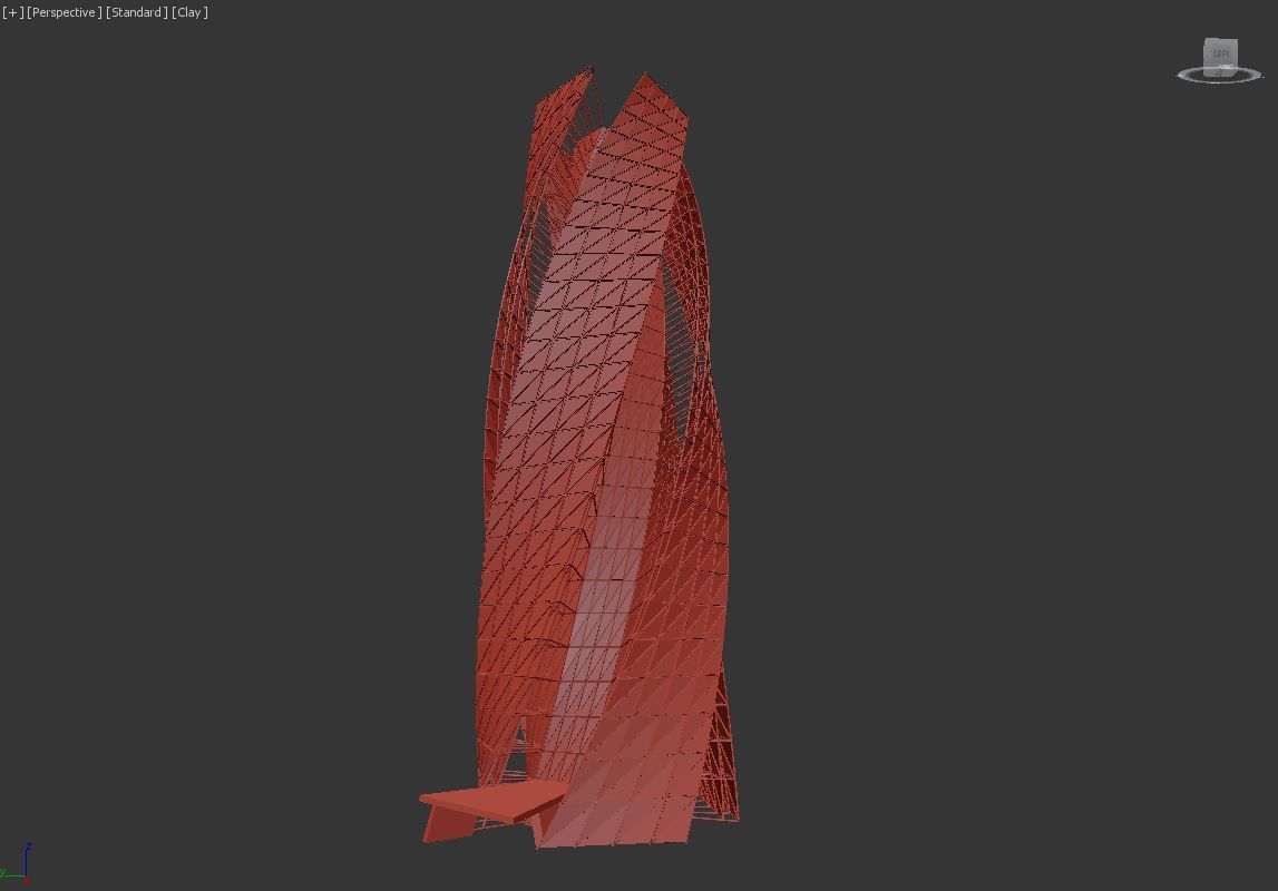 SKYSCRAPER - GLASS TOWER - FUTURE CITY ARCHITECTURE 3D model_7