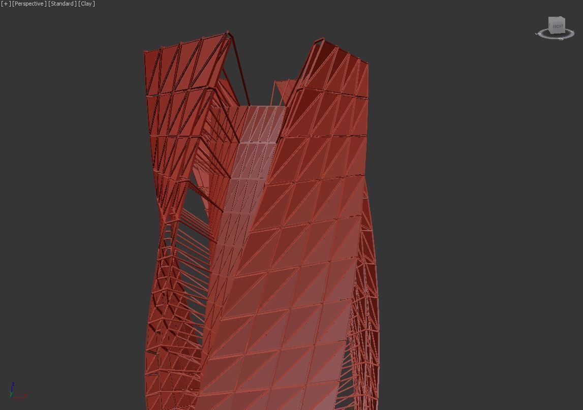 SKYSCRAPER - GLASS TOWER - FUTURE CITY ARCHITECTURE 3D model_10