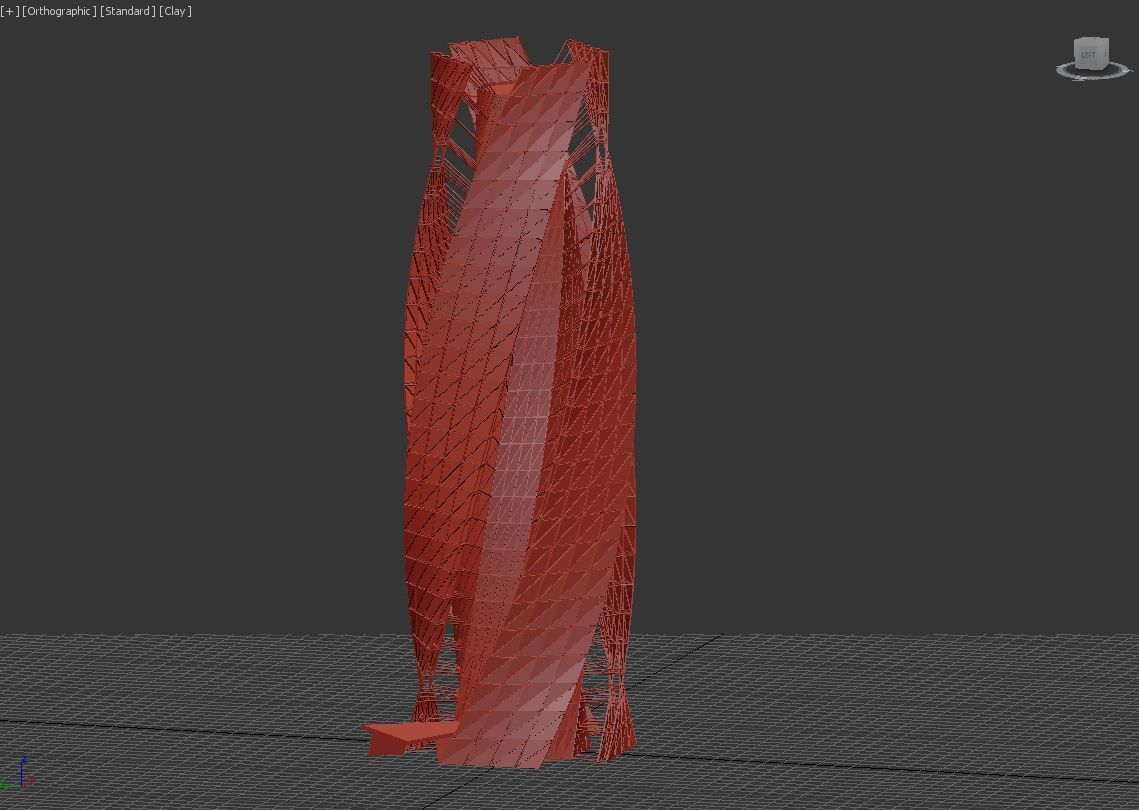 SKYSCRAPER - GLASS TOWER - FUTURE CITY ARCHITECTURE 3D model_9