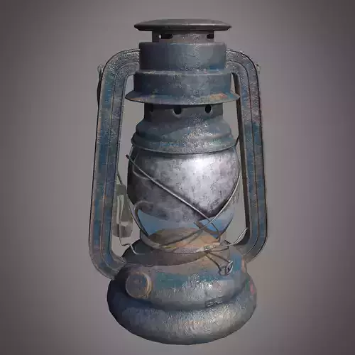 Rusty Lantern Low-poly 3D model