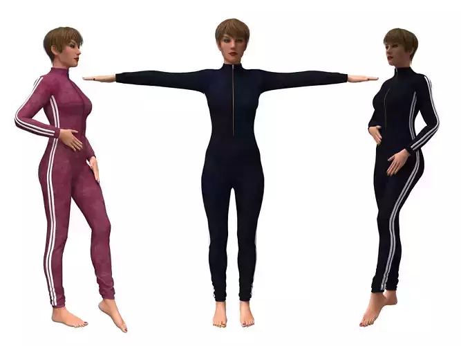 3d realistic womans clothing 3D model