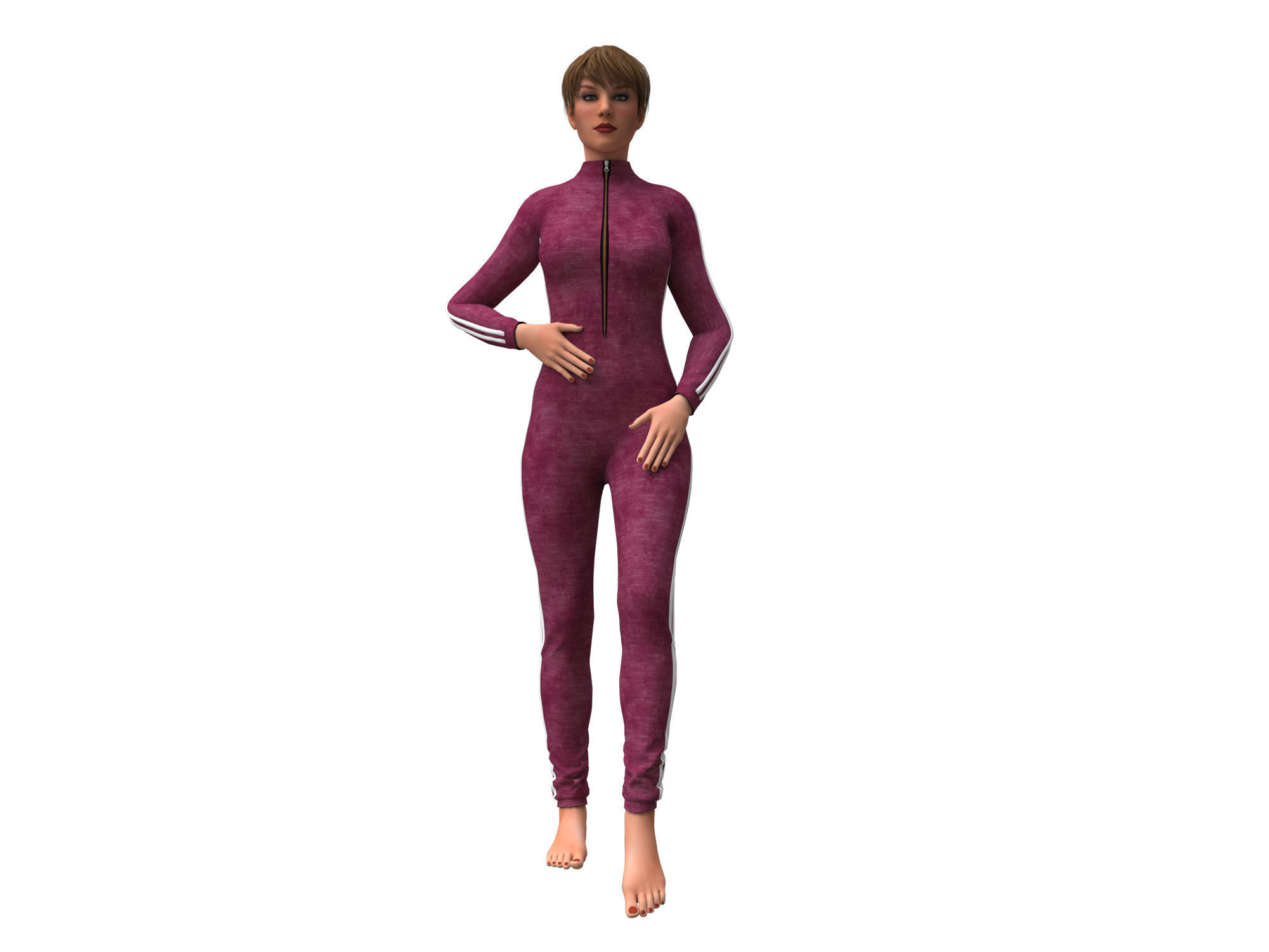 3d realistic womans clothing 3D model_11