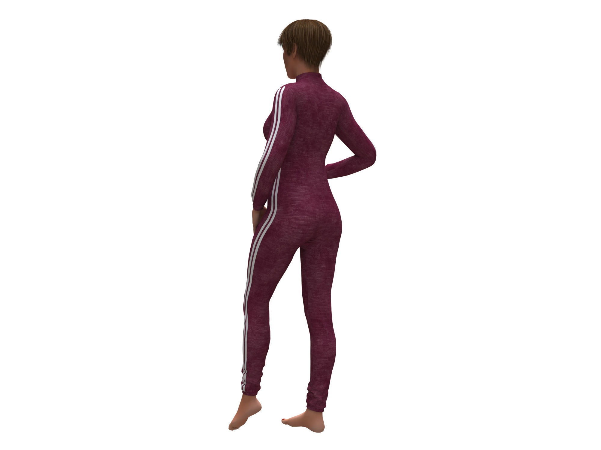 3d realistic womans clothing 3D model_7