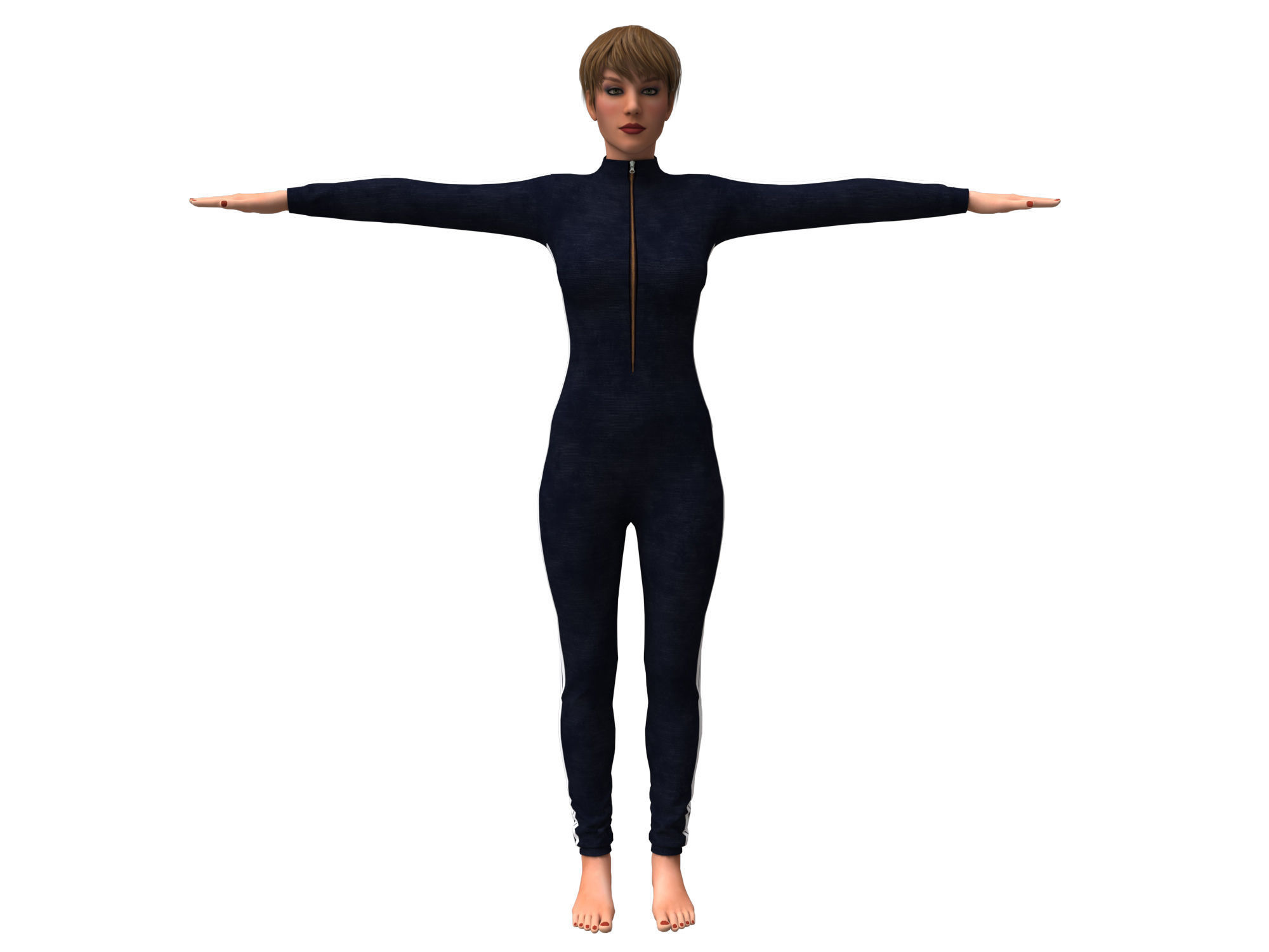 3d realistic womans clothing 3D model_15