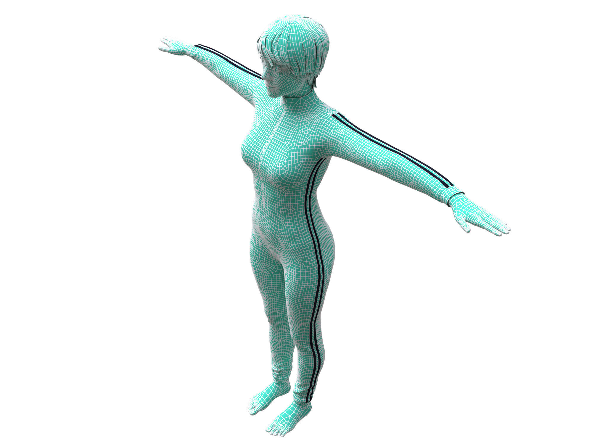 3d realistic womans clothing 3D model_19