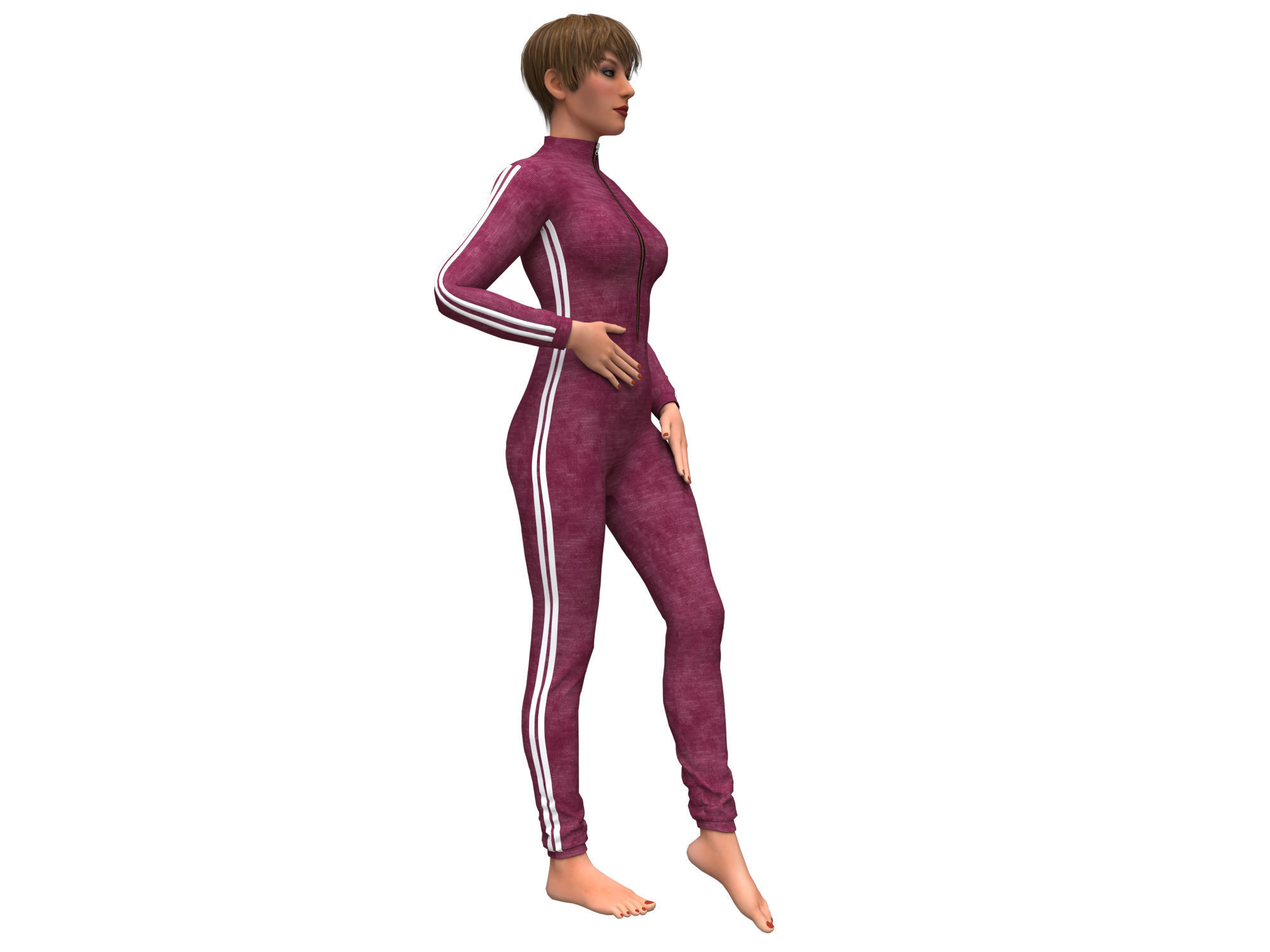 3d realistic womans clothing 3D model_1