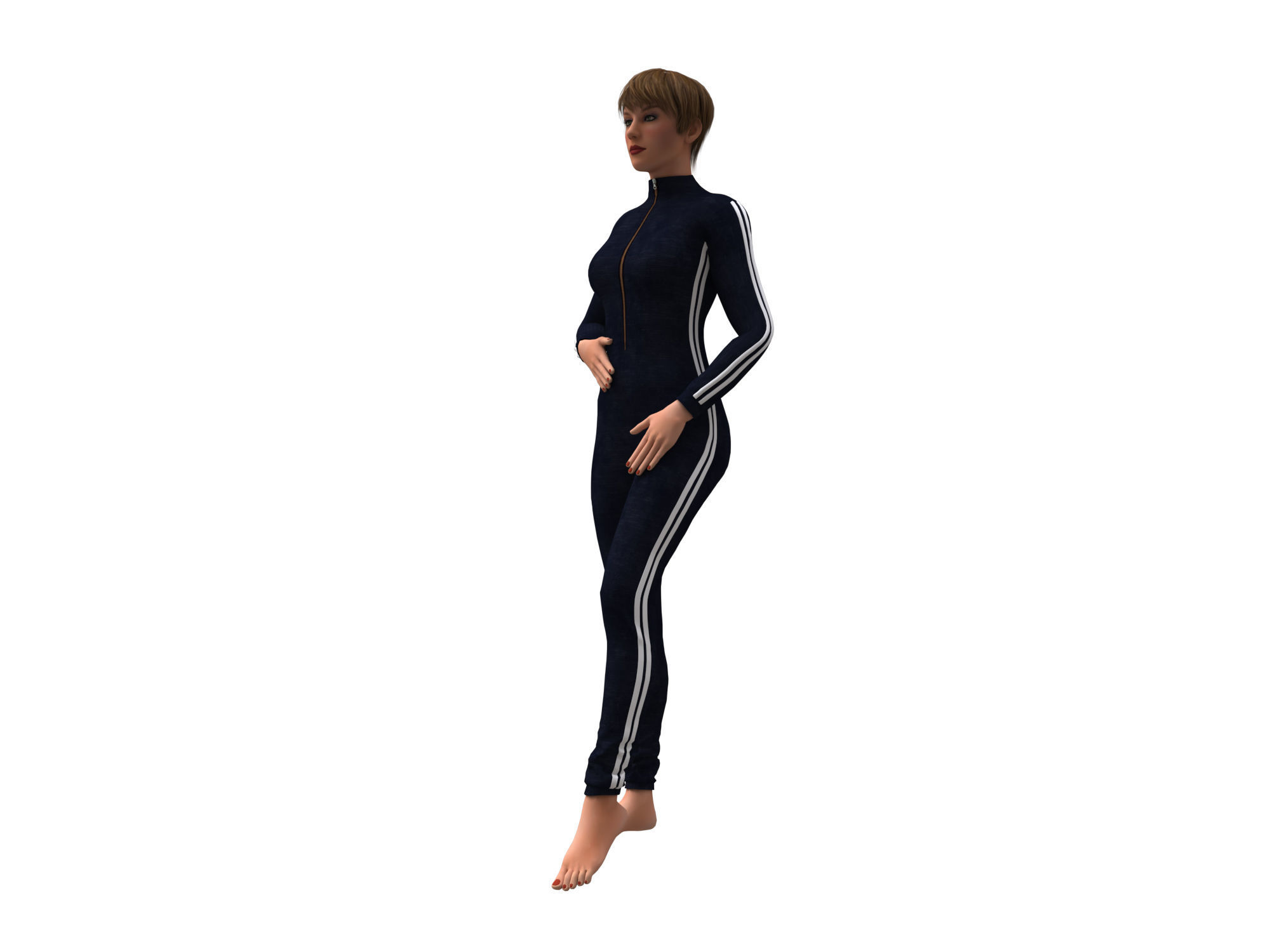 3d realistic womans clothing 3D model_6