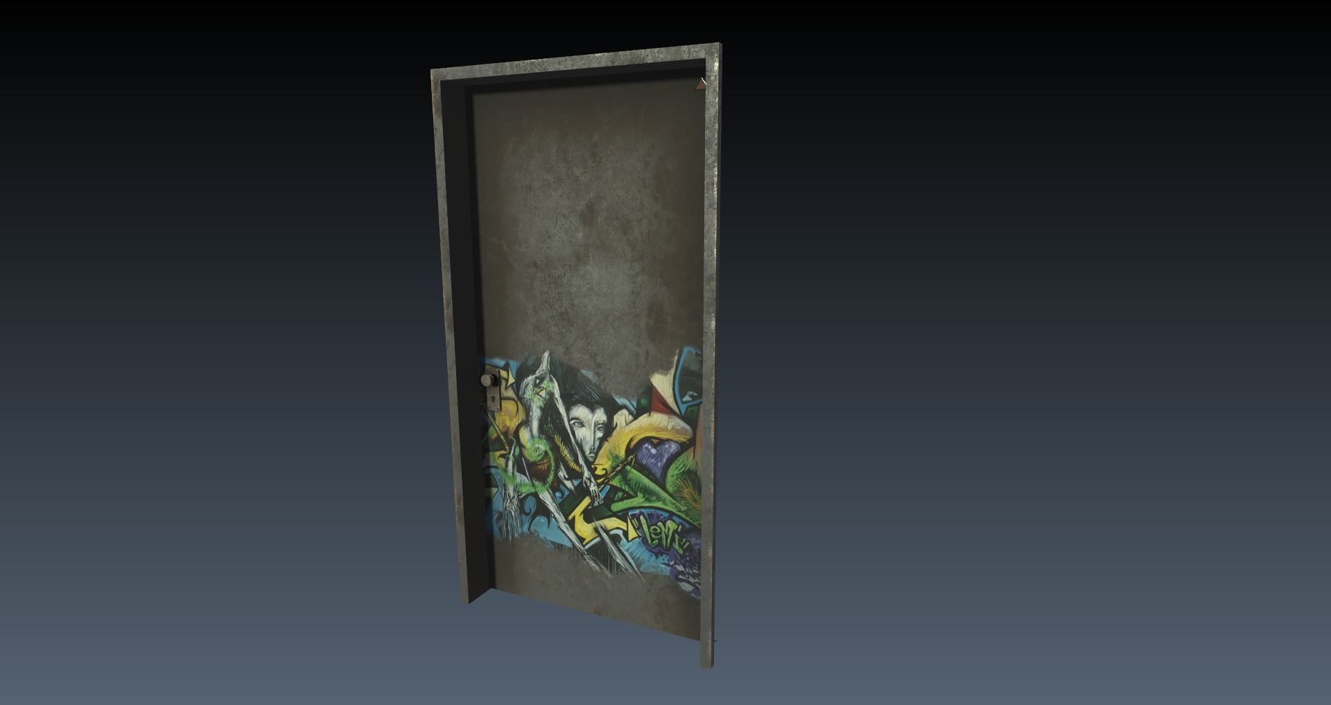 Low-Poly 80s Neon City Scene Pack Low-poly 3D model_8