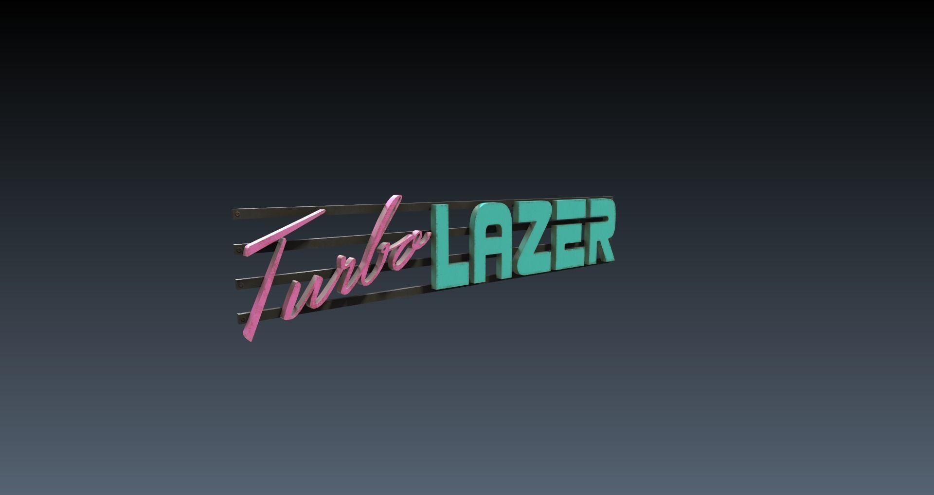 Low-Poly 80s Neon City Scene Pack Low-poly 3D model_45