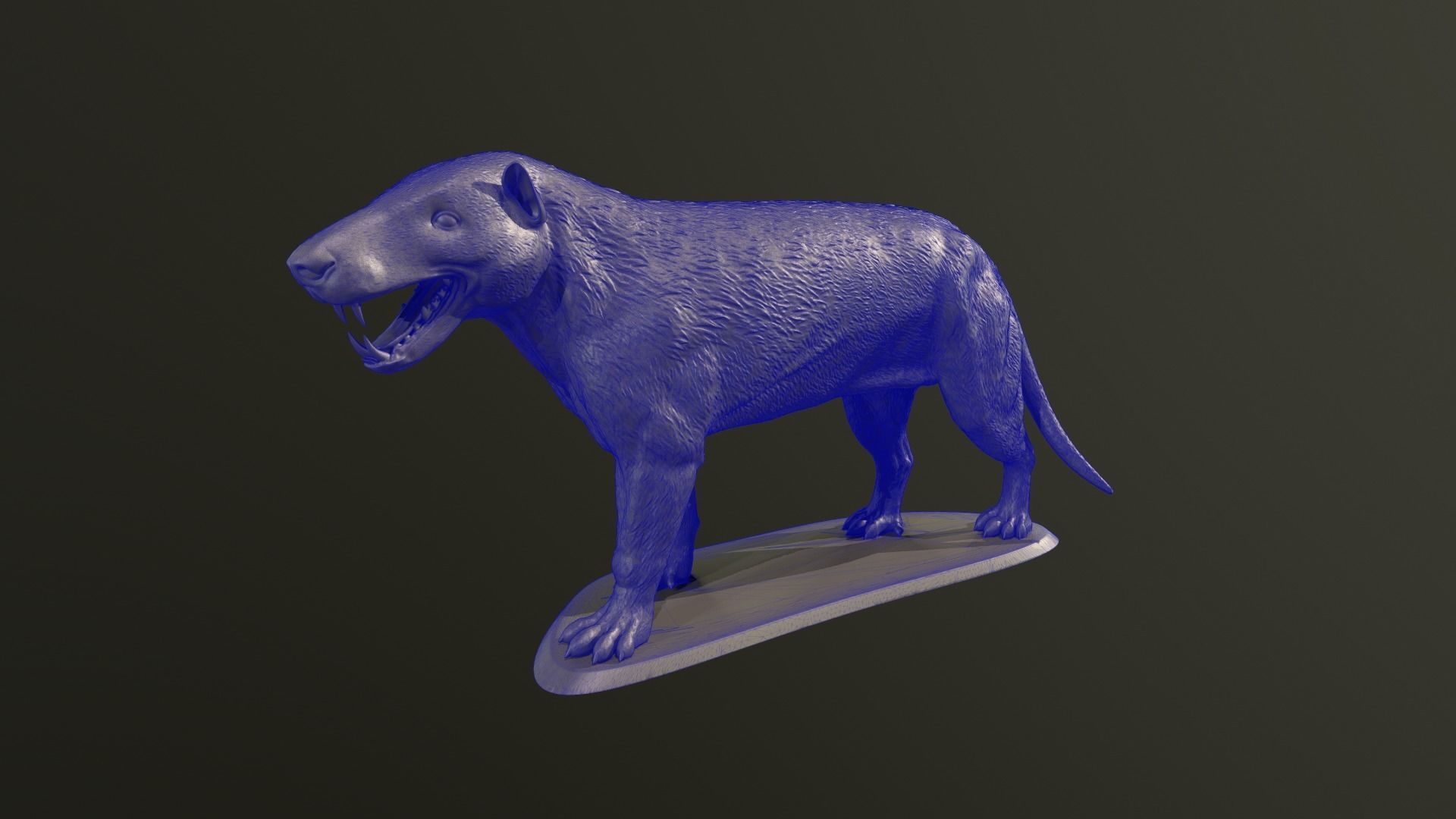 Hyaenodon horridus 3D print model_7