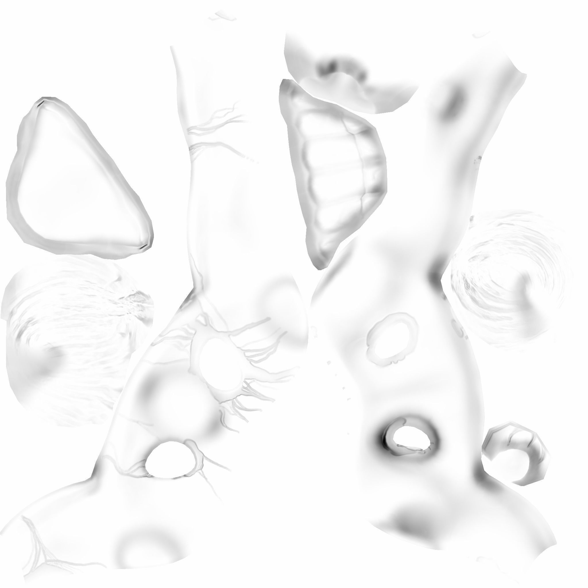 Clown Terror Mask - Sweet Tooth Low-poly 3D model_17