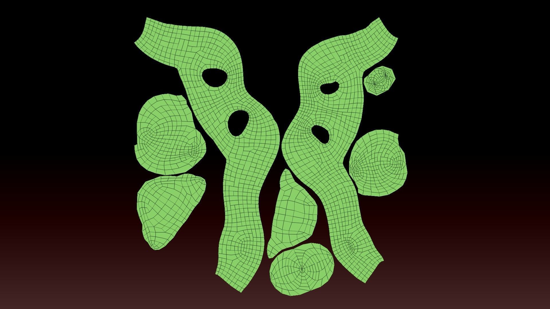 Clown Terror Mask - Sweet Tooth Low-poly 3D model_13