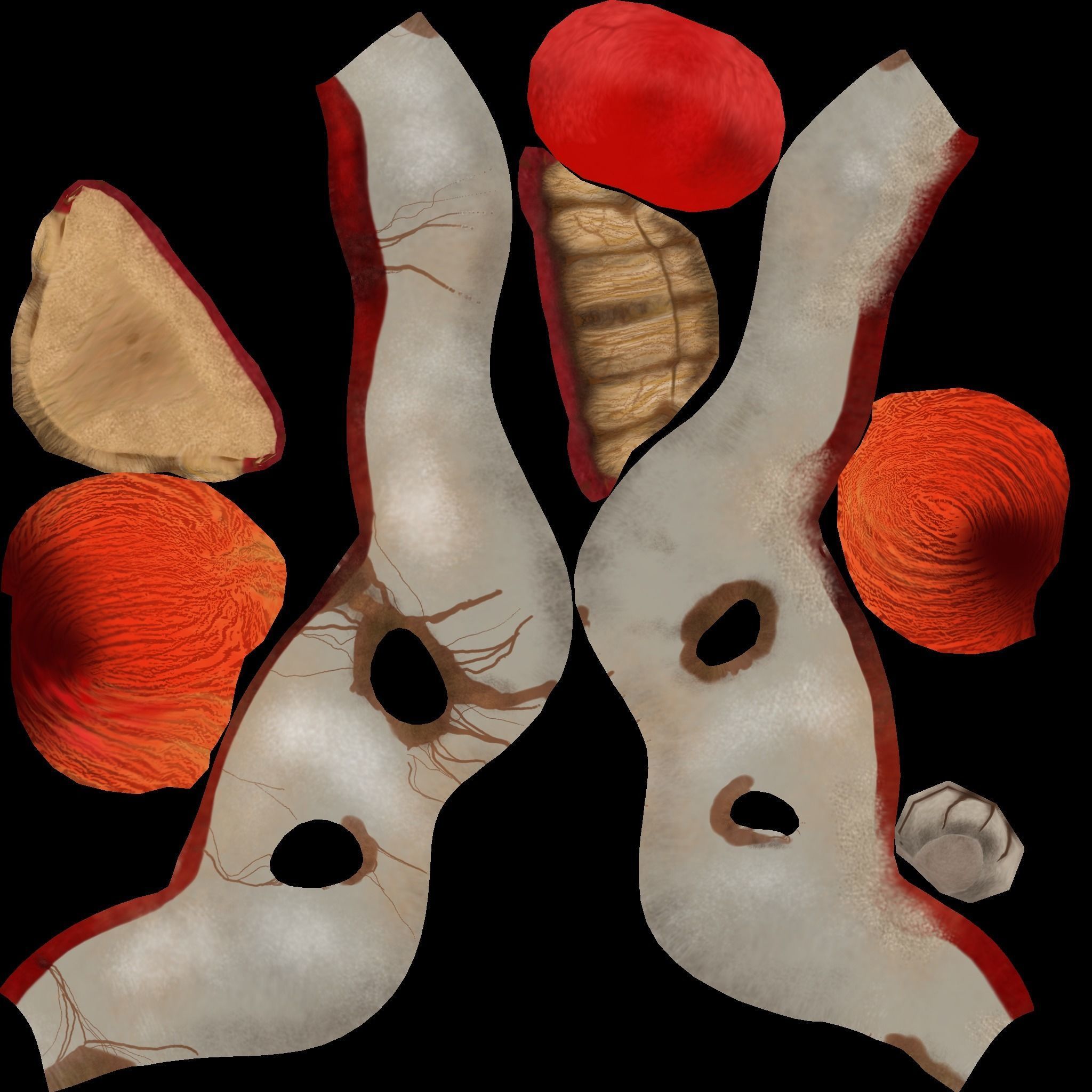 Clown Terror Mask - Sweet Tooth Low-poly 3D model_15