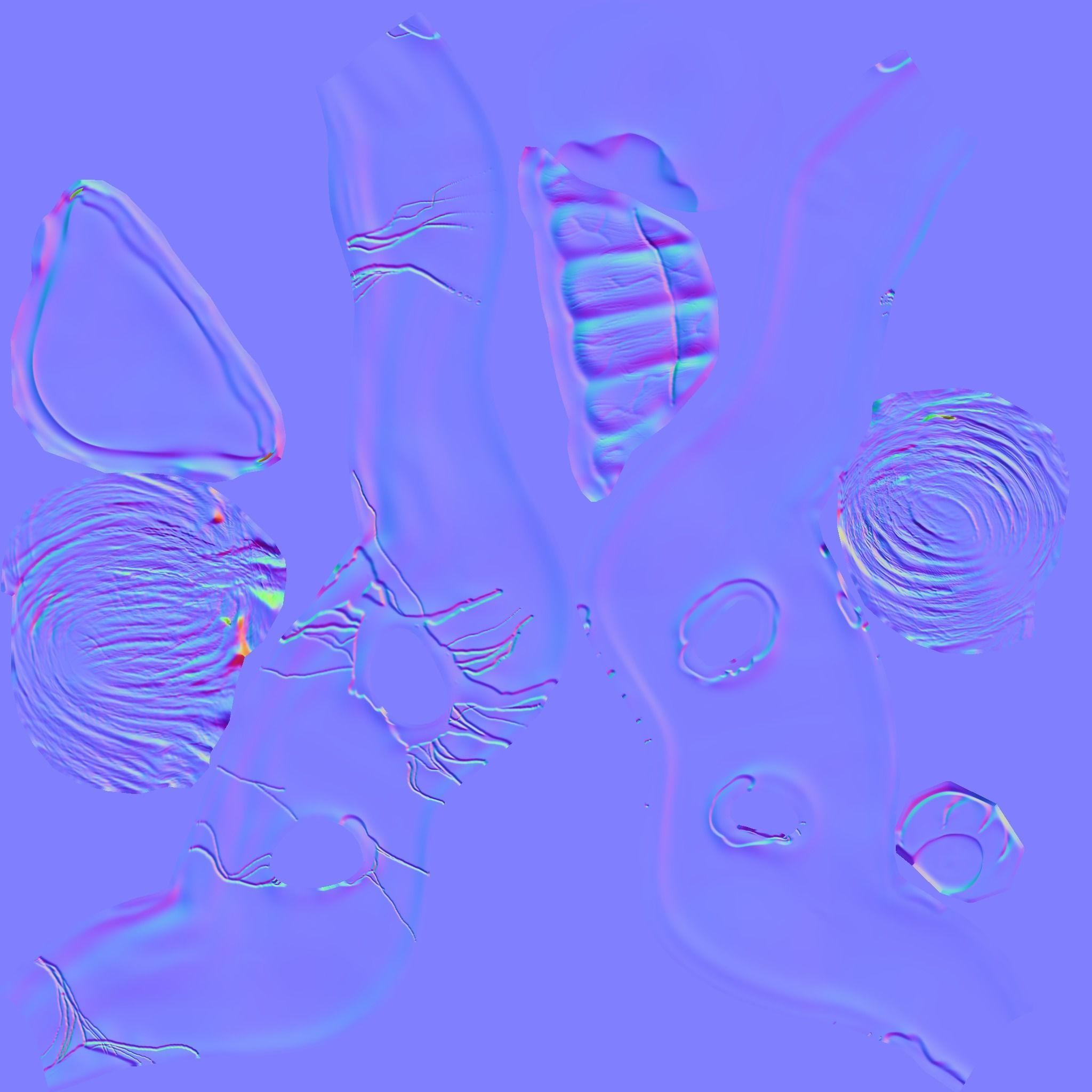 Clown Terror Mask - Sweet Tooth Low-poly 3D model_16