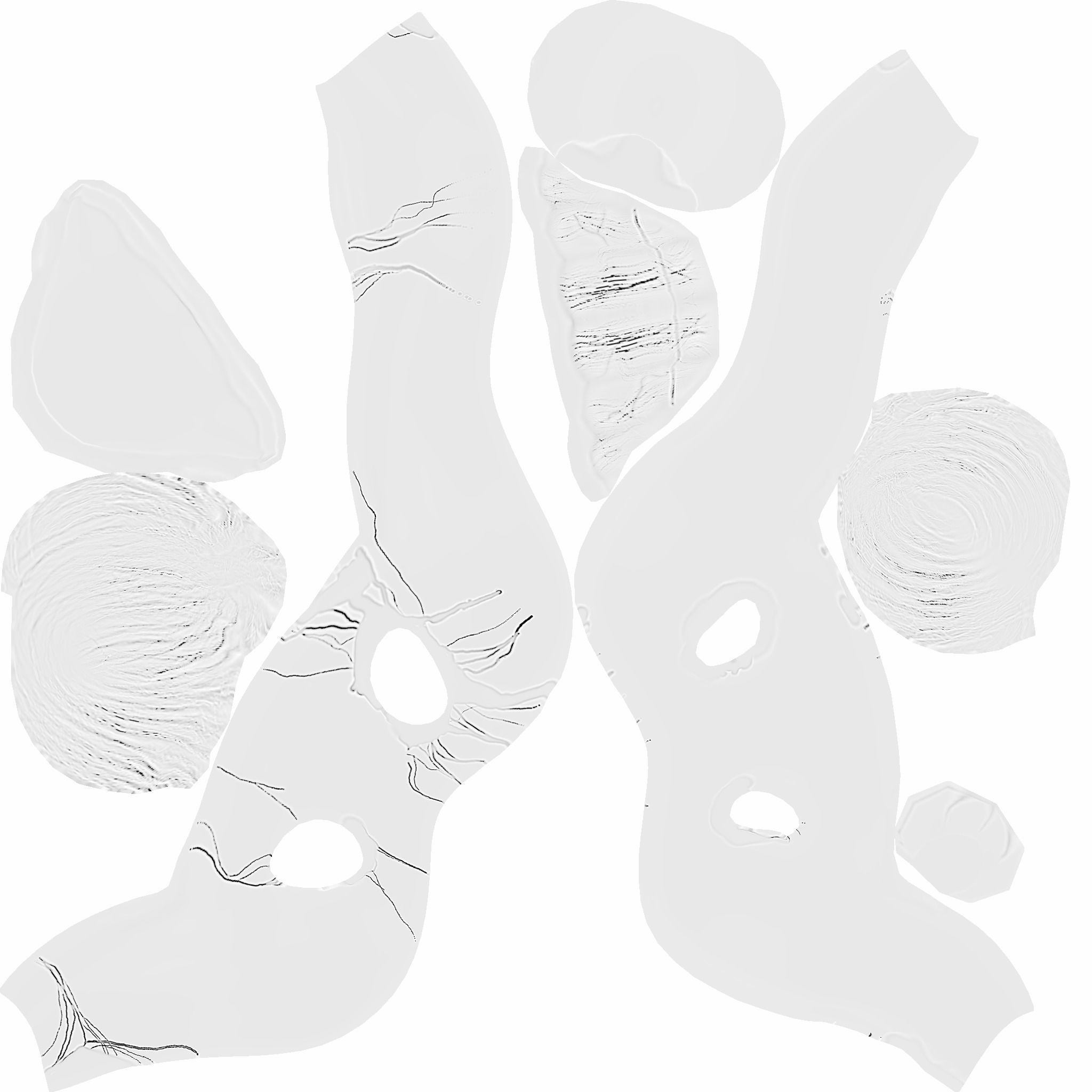 Clown Terror Mask - Sweet Tooth Low-poly 3D model_18