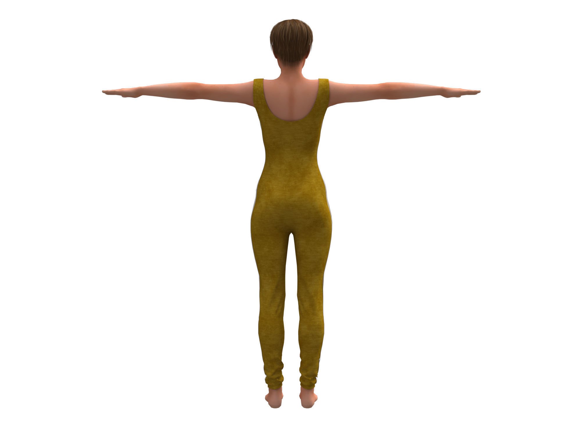 3d realistic womans with clothing 3D model_13